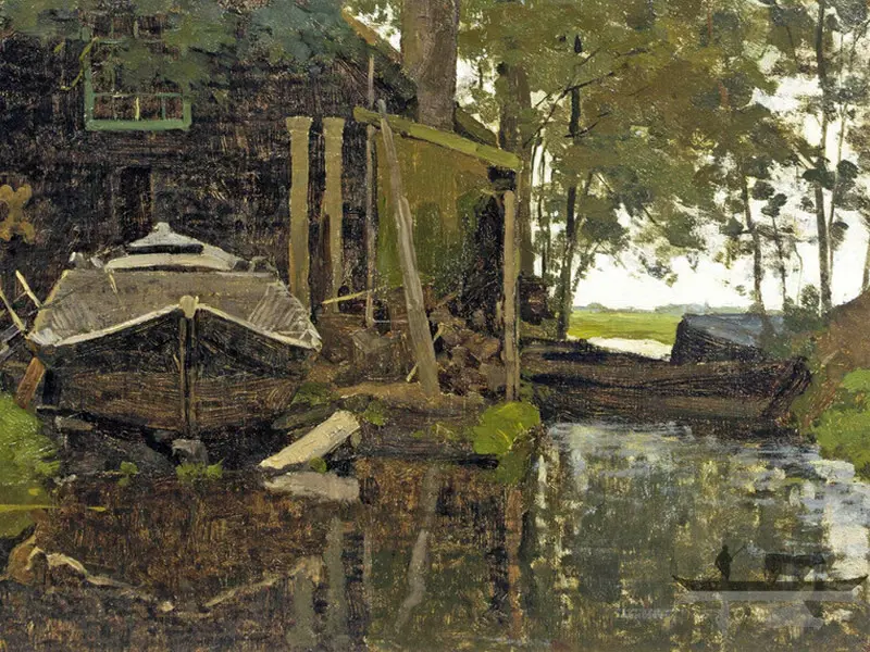 Binnenpad 137 schilderij Willem Bastiaan Tholen 1881.