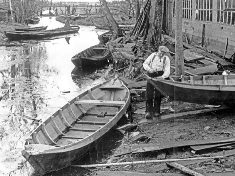 Punterbouwer Gerrit Vos.