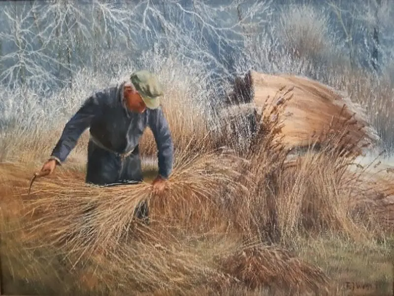 De Rietsnijder - schilderij Frederik Weijs.